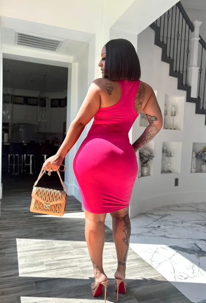 Tia Dress (Fuchsia)